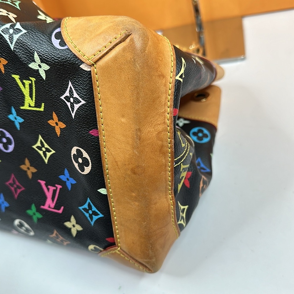 ❤️❤️Sold❤️❤️Louis Vuitton Limited Edition Black multicolor Ursula bag - Picture 11 of 17